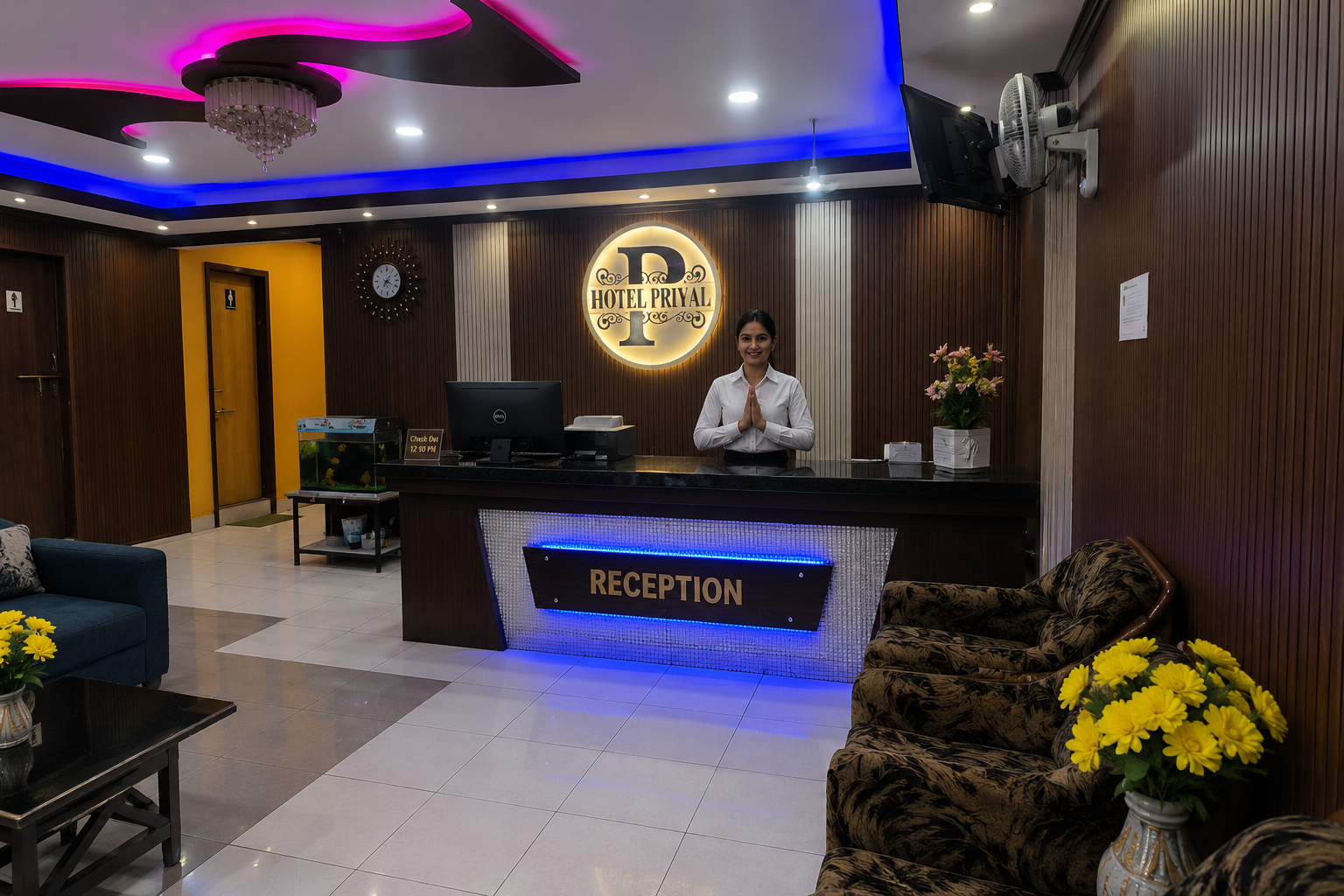 Chas Bokaro — Reception desk