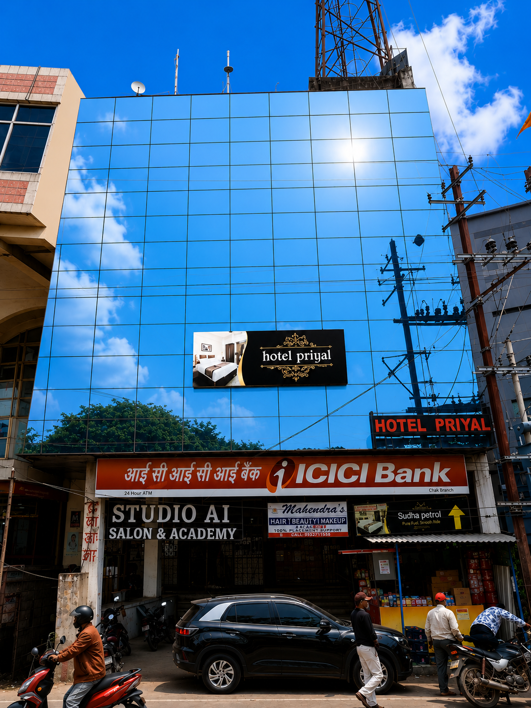 Chas Bokaro — Mirror-glass facade